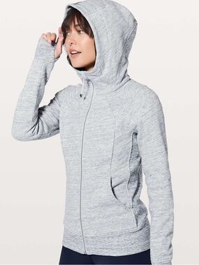 Lululemon Scuba Hoodie *Light Cotton Fleece Heathered Space Dyed Nimbus / Nimbus
